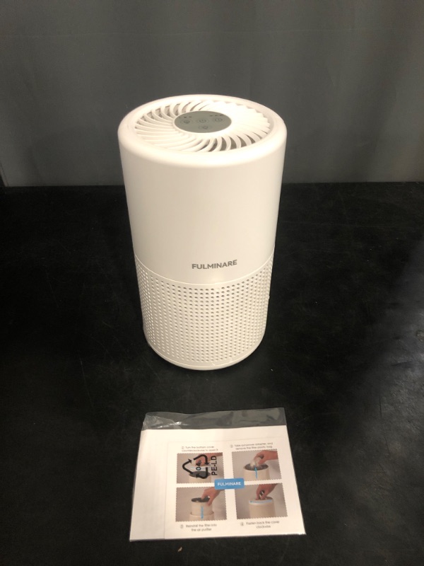Photo 1 of Air Purifiers for Bedroom, FULMINARE H13 True HEPA Air Filter, Quiet Air Cleaner With Night Light,Portable Small Air Purifier for Home, Office, Living Room