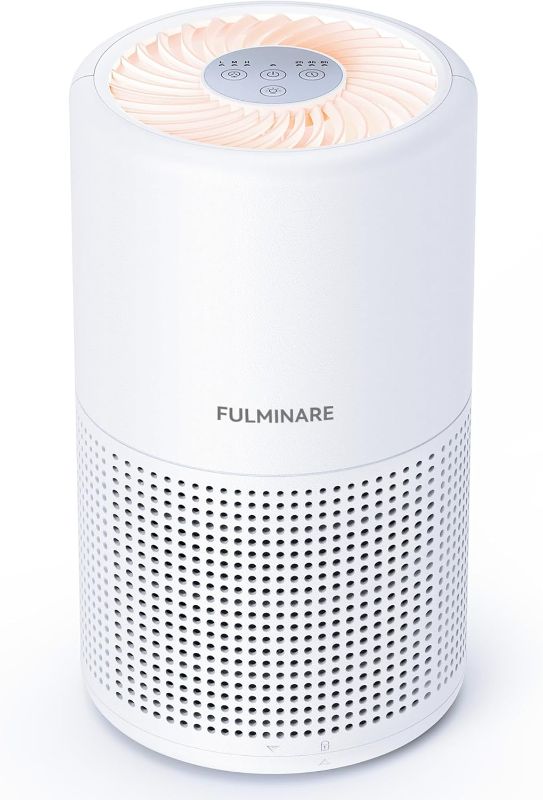 Photo 1 of Air Purifiers for Bedroom, FULMINARE H13 True HEPA Air Filter, Quiet Air Cleaner With Night Light,Portable Small Air Purifier for Home, Office, Living Room