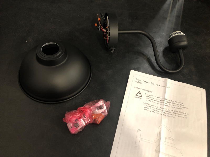 Photo 1 of Dusk to Dawn Outdoor Wall Sconces, Exterior Farmhouse Gooseneck Barn Light, Vintage Matte Black Outside Wall Mount Light Fixture, Anti-Rust Waterproof Outdoor Light for Porch Garage