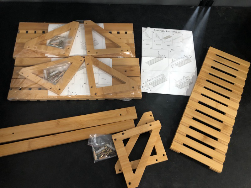 Photo 1 of Floating Shelves Wall Mounted, 3 Pcs Solid Bamboo Wall Hanging Rack Holder, Wall Storage Shelves for Bedroom, Living Room, Bathroom, Kitchen, Office Decor