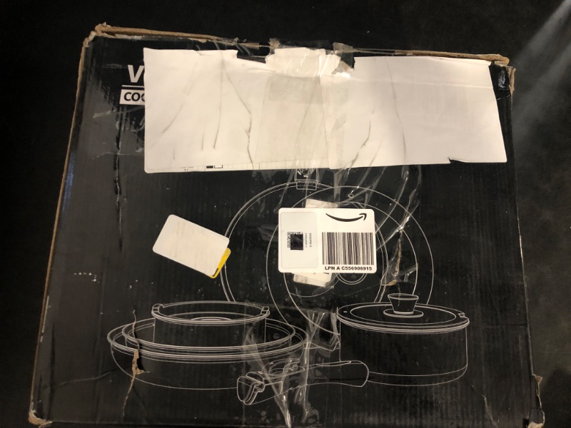 Photo 1 of 15Pcs Pots and Pans Set Non Stick, Cookware Sets with Detachable Handle, Nonstick RV Kitchen Cooking Tools Removable Handles, Oven Safe, Induction Fast, Stackable Induction Cookware,Black
