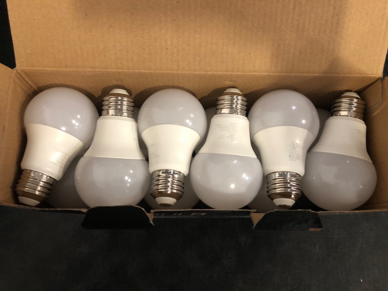 Photo 1 of DAYBETTER 24 Pack A19 LED Light Bulbs, 60 Watt Equivalent LED Bulbs, Long Lifespan High Brightness 800LM Daylight White 5000K, E26 Standard Base Light Bulbs...