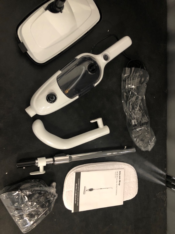 Photo 1 of 11-in-1 Steam Mop, Powerful Handheld Steam Cleaner for Home with 23FT Cord &15.2 OZ Water Tank, 3 Steam Modes MultiPurpose Steam Mop for Hardwood Floors, Clothes, Tile, Windows, Carpet