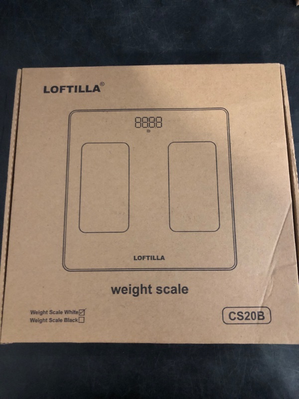 Photo 1 of LOFTILLA Scale for Body Weight, Smart Digital Body Fat Scales Sync with App, 14 Body Composition Analyzer, 400 lb Capacity, Black