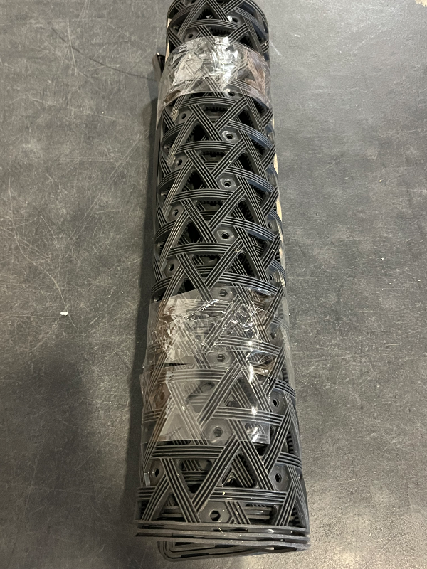 Photo 1 of DEXI Front Door Mat Outside Entrance?24x36 Rubber Floor Doormat Heavy Duty Non Slip, Dirt Trapper Waterproof Exterior Entry Mats All Weather for Patio Entryway Drainage, Black