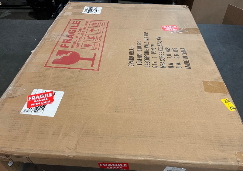 Photo 1 of Black Rectangle Mirror, Farmhouse Decorative Wall Mirror for Entryway, Living Room, Bedroom, Hallway, Fireplace, Accent Wall Decor (Black1, 34" x 24")