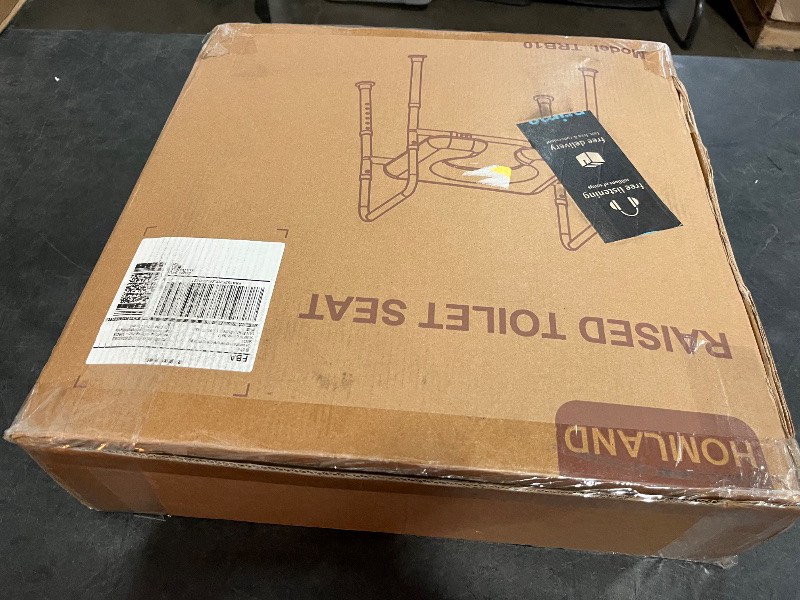 Photo 1 of HOMLAND Raised Toilet Seat with Handles, Toilet Seat Riser for Seniors with Adjustable Height & Width, FSA/HSA Eligible 400lb Handicap Elevated Toilet Seat for Elderly, Pregnant, Fit Any Toilet
