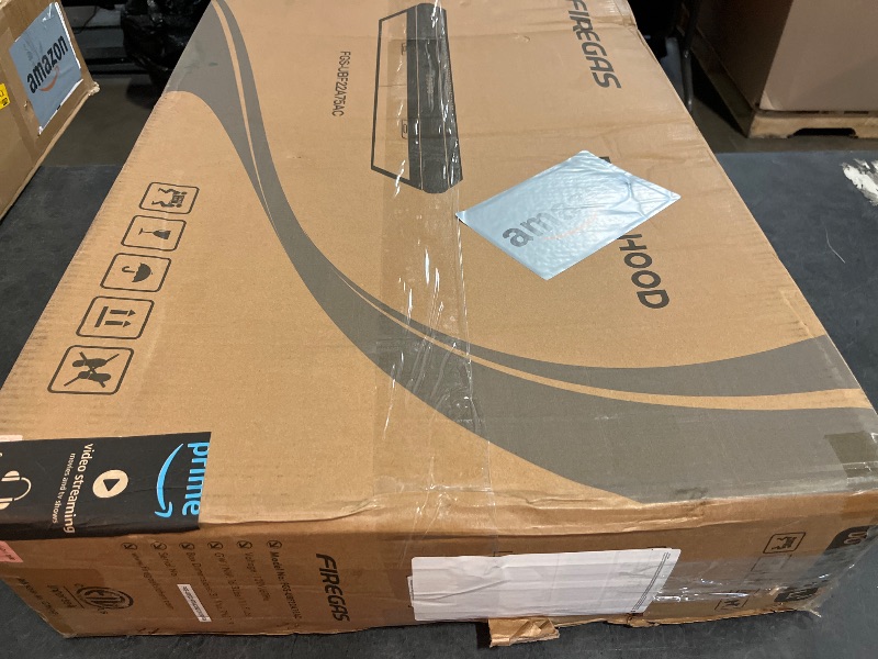 Photo 1 of FIREGAS 30 Inch Black Under Cabinet Range Hood, Ducted/Ductless Convertible Kitchen Vent Hood with LED Light, 3-Speed Exhaust Fan, Push Button Control, Slim Stove Hood for Modern Kitchen