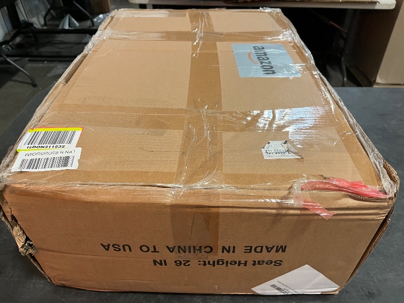 Photo 1 of Alunaune 26" Metal Bar Stools Set of 4, Saddle Seat Backless Counter Height Barstools Kitchen Island Counter Stool Dining Chairs-Brown
