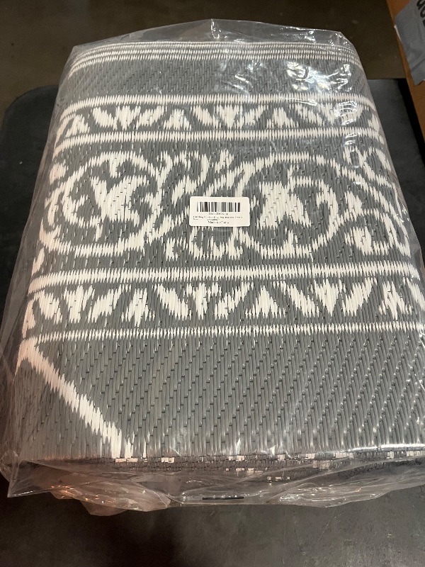 Photo 1 of HiiARug Outdoor Rugs 8'x10' for Patios Waterproof RV Mats Camping Rug Outdoor Area Rug Lightweight Portable Outdoor Plastic Straw Rug for Patio, RV, Camping, Balcony, Beach