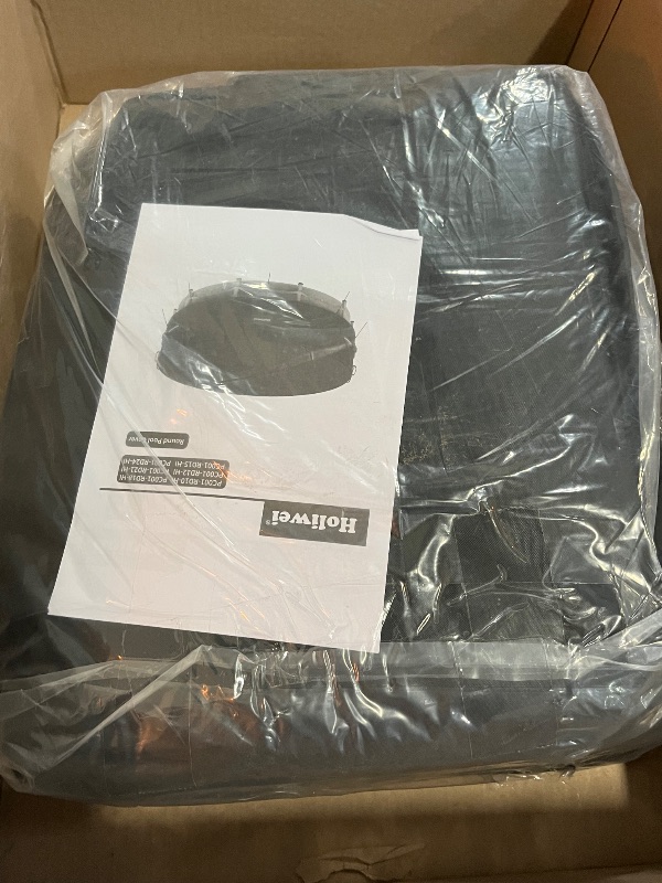 Photo 1 of 24 Ft Round Pool Cover with Reflective Strips, 420D Swimming Pool Cover for Above Ground Pools, Solar Cover with Drawstring and Ground Nails for Dustproof, UV Protected
