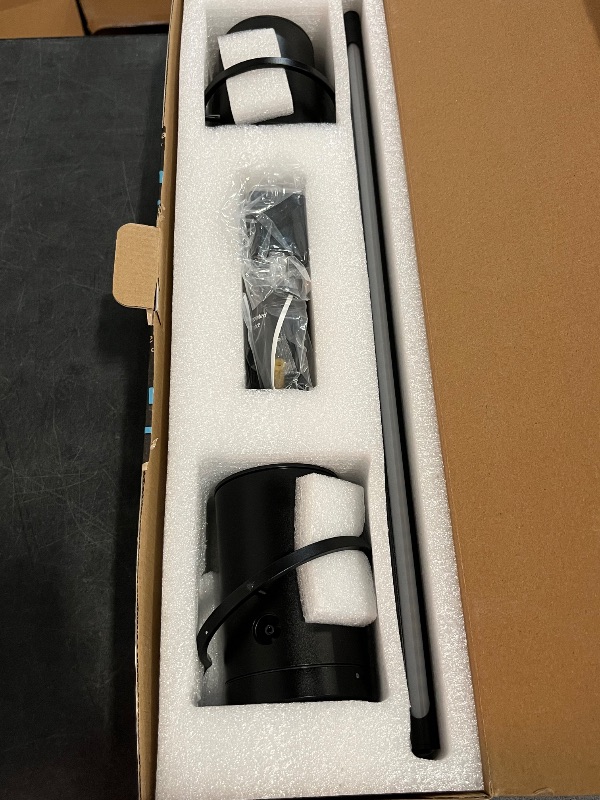 Photo 1 of Battery Operated Wall Sconces - Set of Two, 31" in Matte Black - 6000?mAh Rechargeable Wall Sconce, 3 Color Temperatures, 350° Rotating, & Dimmable - Wireless LED Lights with Remote Control & Timer
