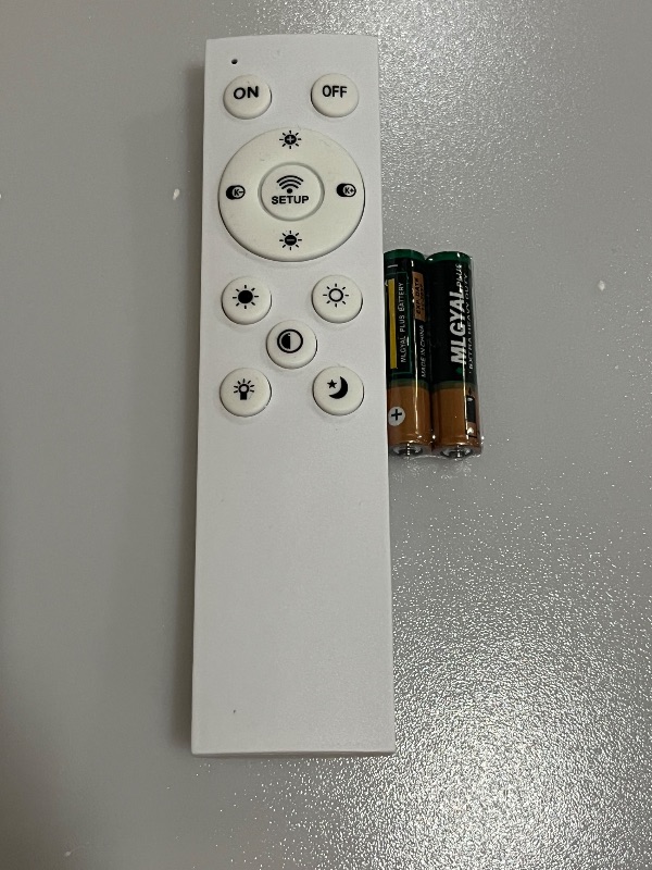 Photo 1 of AOMEI 16inch Silver Natural Light Spectrum LED Ceiling Light for Bedroom Living Room - 24W 3000K-6000K, 4-Point Secure Flush Mount Flat Panel, CRI 97 Round Modern Fixture with Remote Control