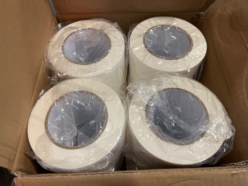 Photo 1 of 8 Roll Vapor Barrier Tape, 3" Wide x 180' Long, White PE 9 mm Polyethylene Tape, Waterproof Moisture Barriers Seal and Seam, for Underlayment Crawl Spaces, Insulation Repairs & Plastic Liners