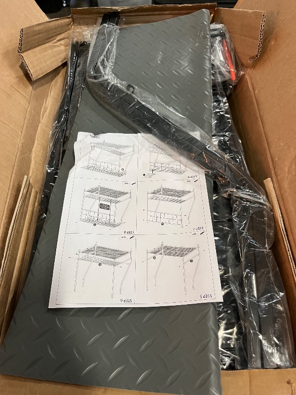 Photo 1 of Garden Tool Organizer for Garage, Garden Tool Rack, Up to 58 Long Handled Tools, Yard Tool Holder for Garage, Shed, Outdoor, Tool Stand, Black (Garden Tool Rack)