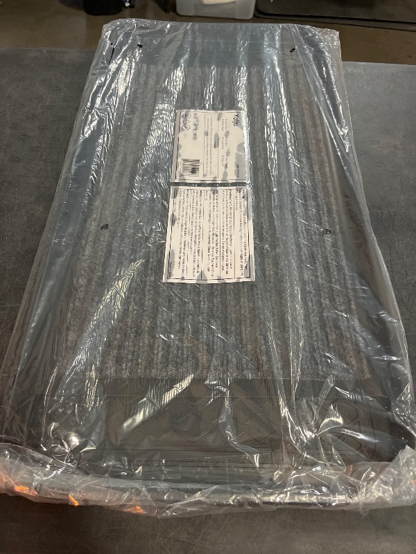 Photo 1 of 2 Pack Multi-Purpose 30x15 Tray with a Bonus Doormat for Boots, Shoes, Plants, Pet Food, Pet Cage, Litter Box. Decorative Large Boot Tray with Lip/Sides for Indoor/Outdoor Entryway