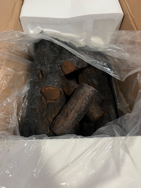 Photo 1 of Duraflame Electric Log Set 1,000 Sq Ft Heater, Faux Logs Insert with Infrared Flames for Existing Fireplaces, Remote Control Included