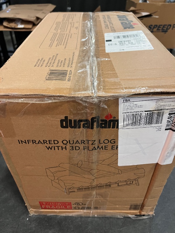 Photo 1 of Duraflame Electric Log Set 1,000 Sq Ft Heater, Faux Logs Insert with Infrared Flames for Existing Fireplaces, Remote Control Included