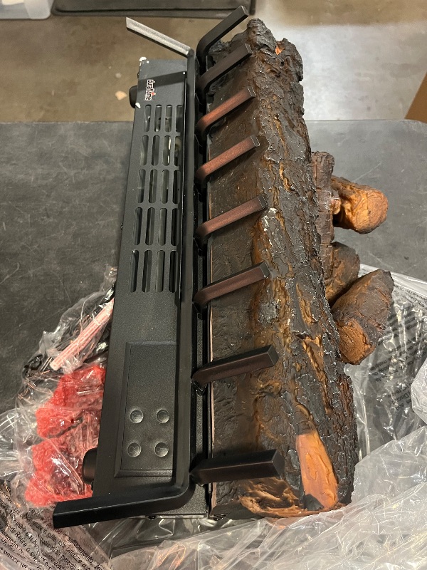 Photo 1 of Duraflame Electric Log Set 1,000 Sq Ft Heater, Faux Logs Insert with Infrared Flames for Existing Fireplaces, Remote Control Included