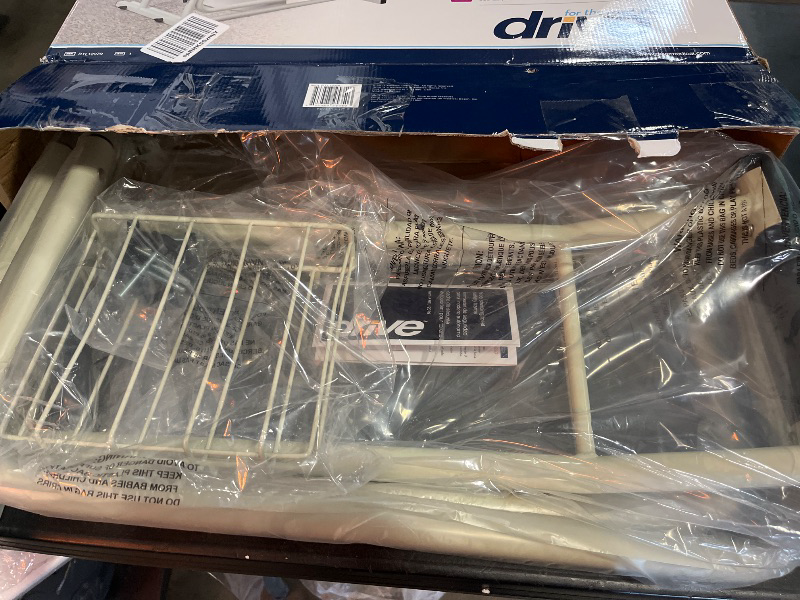 Photo 1 of Drive Medical RTL12079 Bathroom Grab Bar for Toilets, White