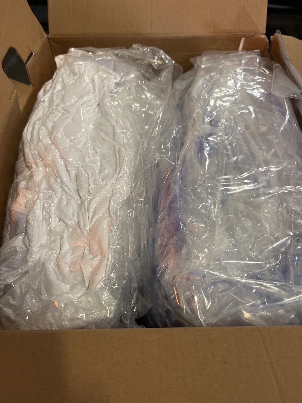 Photo 1 of Dual Layer 4 Inch Memory Foam Mattress Topper Queen - 2 Inch Gel Memory Foam and 2 Inch Pillow Top Mattress Pad, 7-Zone Egg Crate Mattress Topper
