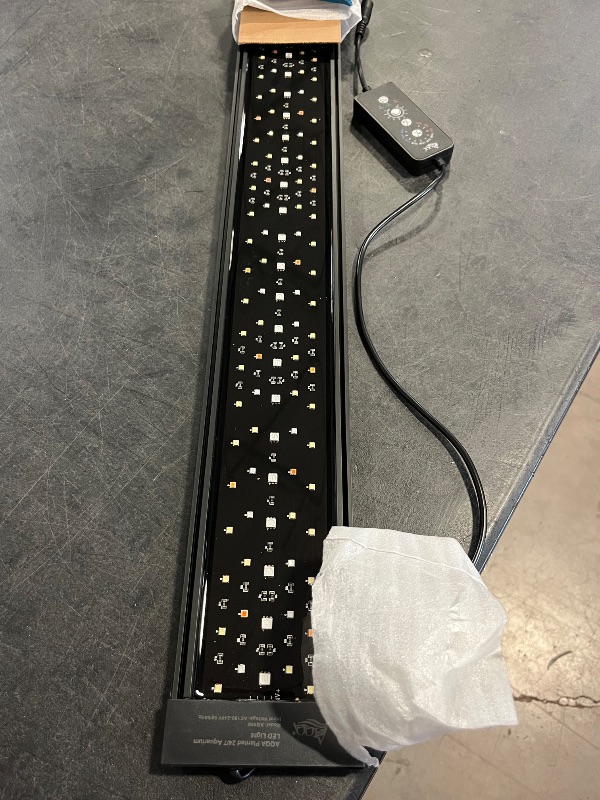 Photo 1 of AQQA LED Aquarium Light, 24/7 Mode IP68 Waterproof Extendable Bracket Fish Tank Light, DIY Mode Full Spectrum Aquarium Plant Light, Adjustable Timer/Brightness Memory Function for 48-55 Inch Fish Tank
