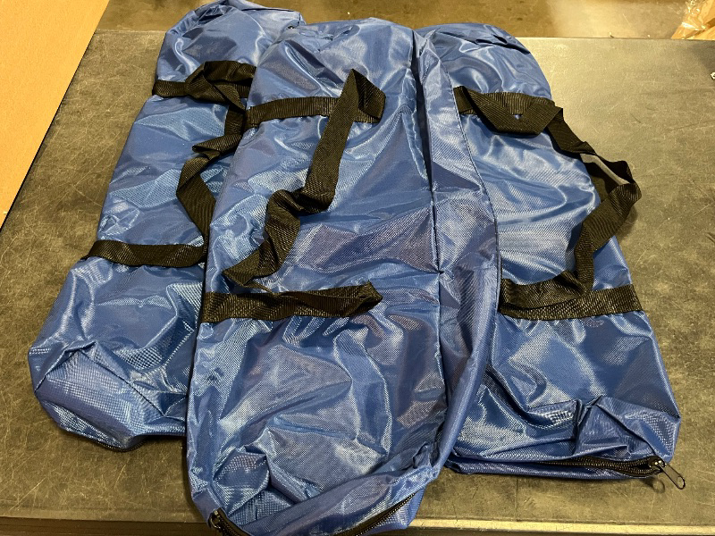 Photo 1 of 3 Pcs Tripod Carrying Case Bag Water Resistant Durable Lightweight Multifunctional Tripod Carrying Case with Heavy Duty Suit for Tent, Fishing Pole, Lights, Speakers, Cameras(Blue,28 Inch)