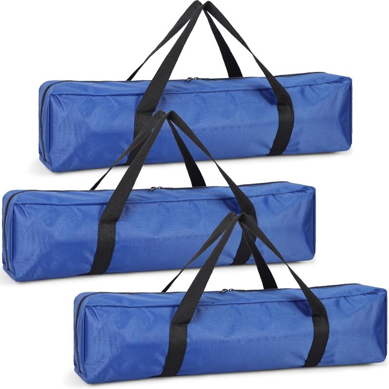Photo 1 of 3 Pcs Tripod Carrying Case Bag Water Resistant Durable Lightweight Multifunctional Tripod Carrying Case with Heavy Duty Suit for Tent, Fishing Pole, Lights, Speakers, Cameras(Blue,28 Inch)