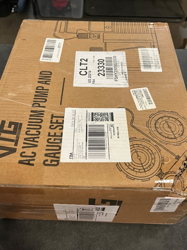 Photo 1 of 4.5 CFM AC Vacuum Pump and Gauge Set,for Mini Split/HVAC/Auto Systems,Manifold Gauge Kit Compatible with R134a R12 R22 R502,Includes R134a Can Tap,R410a Adapters
