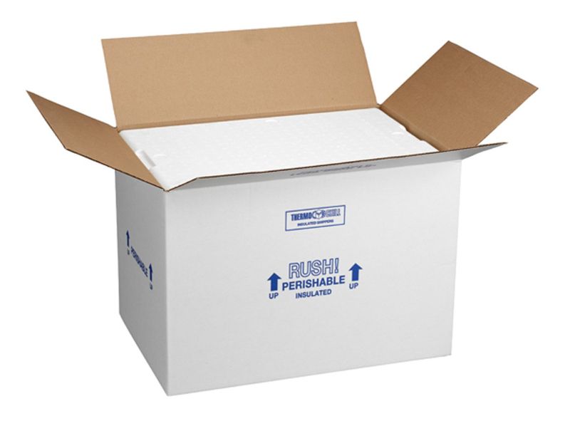 Photo 1 of Polar Tech 266C Thermo Chill Insulated Carton with Foam Shipper, Large, 19" Length x 12" Width x 16" Depth
