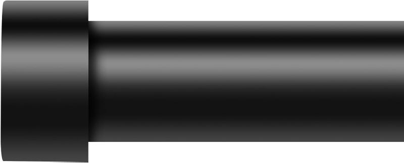 Photo 1 of Curtain Rods for Windows 48 to 84 Inch(4-7 Feet),Black 1'' Diameter Drapery Rods with End Cap Style Design,Modern Adjustable Heavy Duty Curtain Rod,Size:36''-88''
