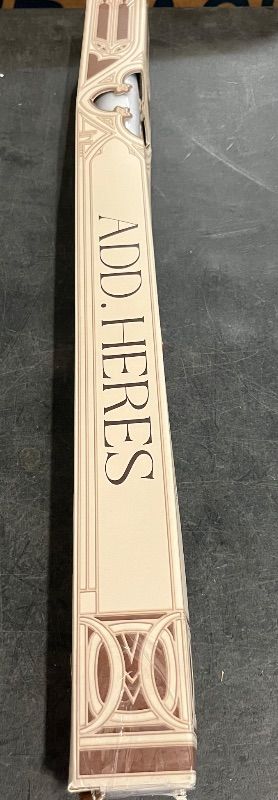 Photo 1 of 3D Stained Glass Window Film, Decorative Window Privacy Film for Bathroom,Front Door,Home, Sun Blocking Heat Control,Static Cling, Removable Non-Adhesive Golden Ironwork 23.6inch x 35.4inch
