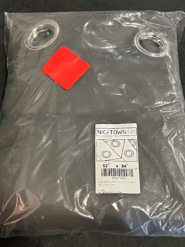 Photo 1 of NICETOWN Gray Blackout Curtains for Bedroom 84 inches Long - Thermal Drapes Grommet Room Darkening Light Blocking Curtains Window Treatments for Living Room (2 Panels, W52 x L84, Grey)