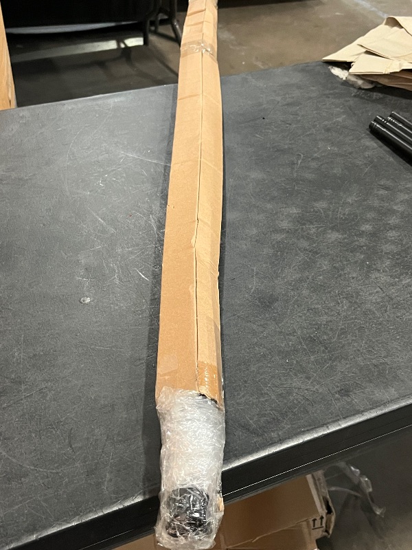 Photo 1 of Shower Curtain Rod 56-104 Inch, 1"Diameter Spring Long Adjustable Tension Curtain Rods for Bathroom Windows Closet No Drilling No Rust, Black
