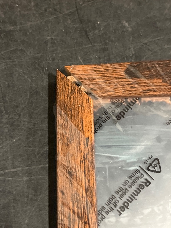 Photo 1 of *Bent and One end Ripped** 
13x17 Picture Frame Deep Brown for Wall Hanging, Wood 13 x 17 Frame Photo Frame for Wall Horizontally or Vertically, Deep Brown, 1 Pack
