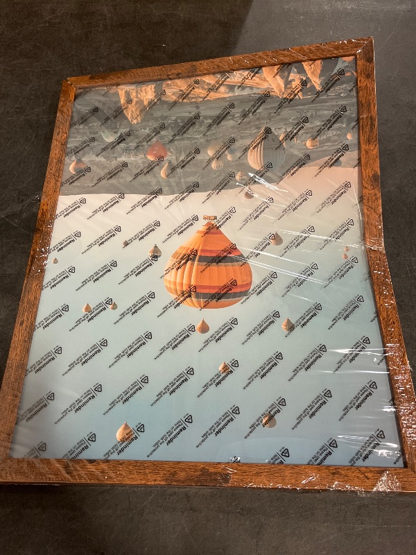 Photo 1 of *Bent and One end Ripped** 
13x17 Picture Frame Deep Brown for Wall Hanging, Wood 13 x 17 Frame Photo Frame for Wall Horizontally or Vertically, Deep Brown, 1 Pack
