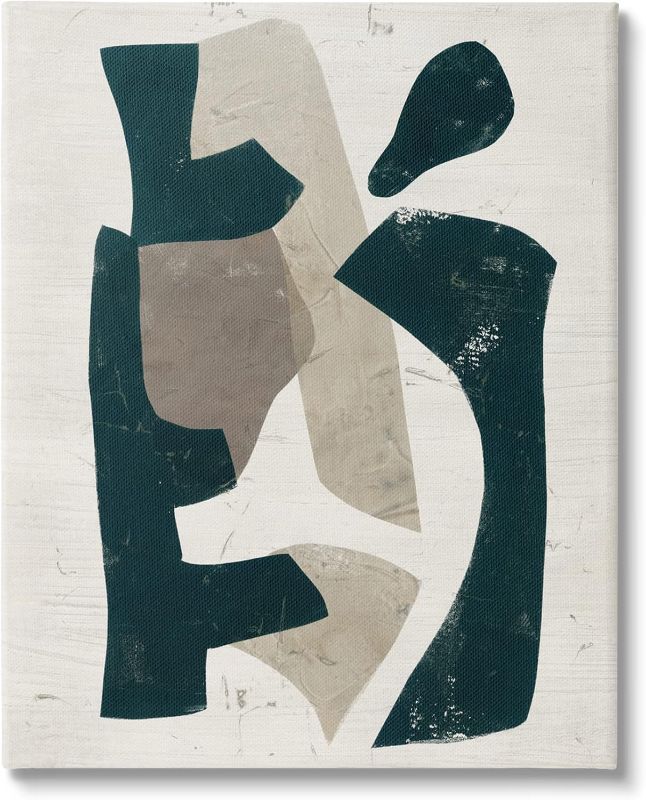 Photo 1 of Minor Bent** 
Stupell Industries Black & Brown Geometric Shapes Abstract Weathered Pattern, Design by June Erica Vess
