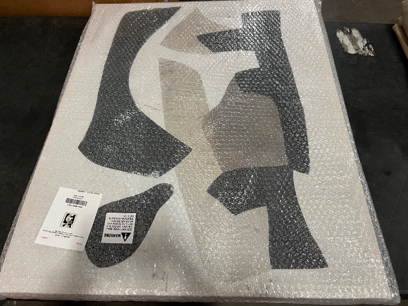 Photo 1 of Minor Bent** 
Stupell Industries Black & Brown Geometric Shapes Abstract Weathered Pattern, Design by June Erica Vess
