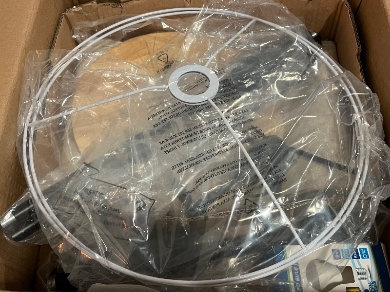 Photo 1 of DLLT Living Room LED Floor Lamp- Standing Accent Light with USB Charging Port, Energy Saving, Tall Pole Lighting with Beside Table, Mid Century Contemporary Rooms Lamps, E26 Warm Lights,Fabric Shade
