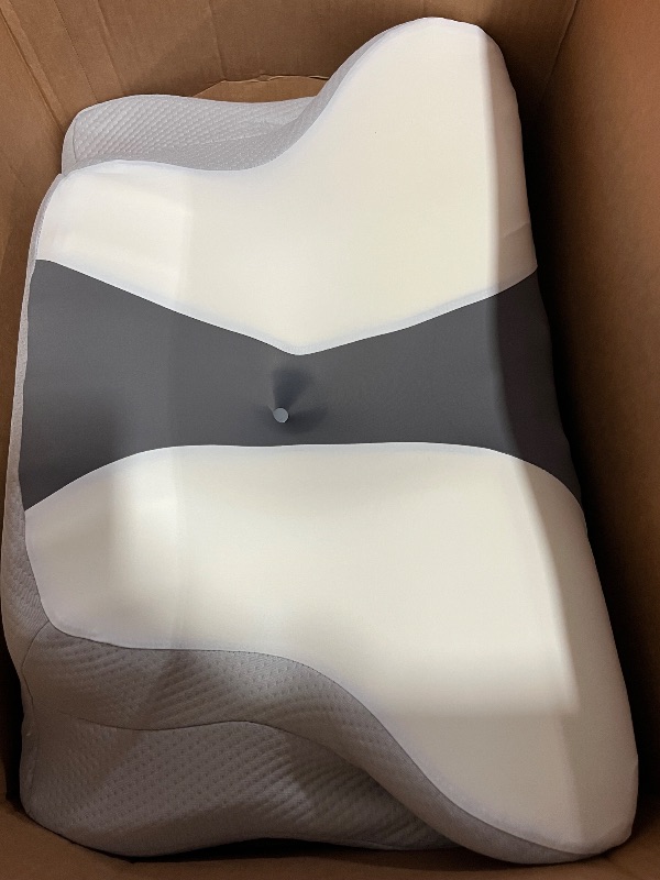 Photo 1 of Cervical Neck Pillow for Pain Relief - Ergonomic Side Sleeper Pillow for Neck Support, Cooling Cervical Pillow for Sleeping, Contour Orthopedic Memory Foam Pillows for Back Stomach Sleepers