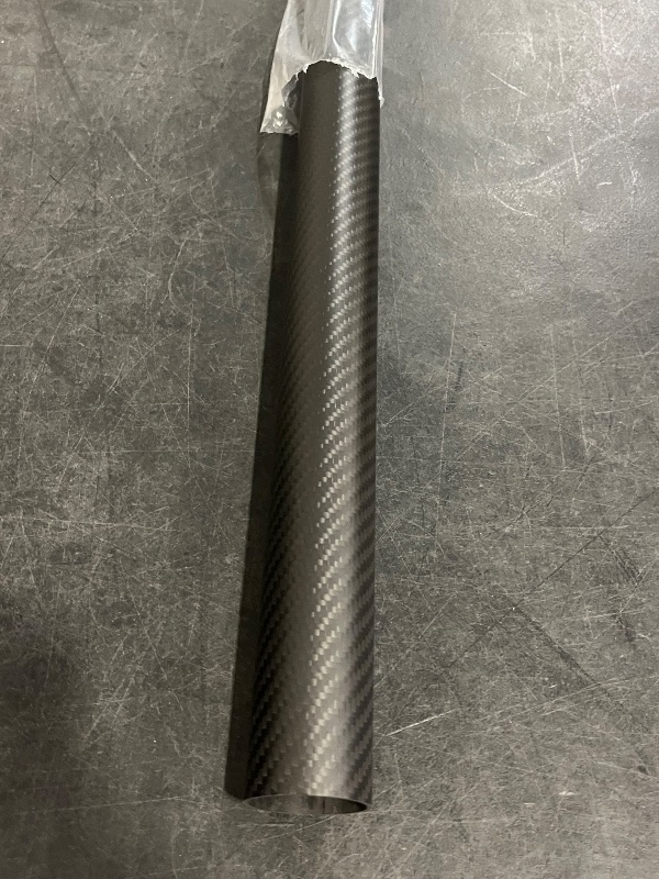 Photo 1 of 1pcs 600MM Length Carbon Fiber Tube 40x37x600MM,10/12/16/22/25/30/35/50MM Available,3K Roll Wrapped Twill Matte Finish
