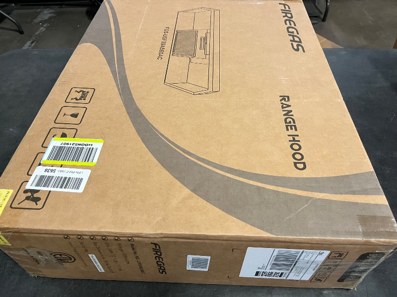 Photo 1 of FIREGAS 24 inch Range Hood Under Cabinet, 300CFM Ducted/Ductless Convertible Kithen Hood in Stainless Steel with 2 watt LED Light and Filter, 2 fan speeds, hassle-free installation
