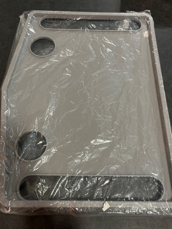 Photo 1 of DMI Walker Tray With Cup Holders, Walker Tray For Folding Walkers, Mobility Accessory for Seniors, Tray Table for Standard Walkers, Multipurpose and Portable, Gray