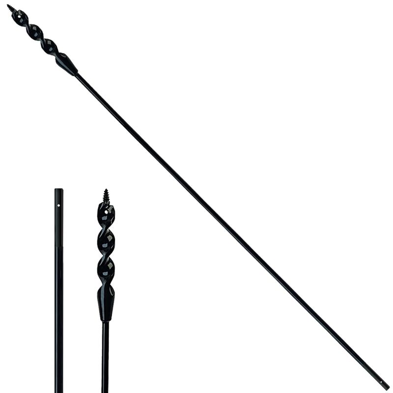Photo 1 of DECKRKAT 54" Flexible Installer Drill Bit - 1/2" Auger with Fish Eye Hole & Anti-Slip 3-Flat Shank for Wire Pulling Through Walls, Ceilings, Sidewalks.
