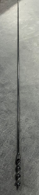 Photo 1 of DECKRKAT 54" Flexible Installer Drill Bit - 1/2" Auger with Fish Eye Hole & Anti-Slip 3-Flat Shank for Wire Pulling Through Walls, Ceilings, Sidewalks.
