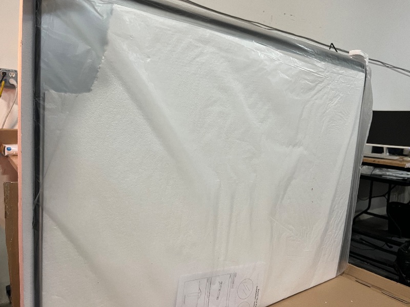 Photo 1 of 30x40 inch Black Rectangle Bathroom Mirror, Metal Aluminum Frame, HD Tempered Glass, Horizontal/Vertical Hanging, Modern Over Sink Mirror