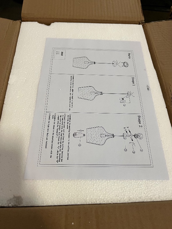 Photo 1 of 9.3" Blown Glass Pendant Lighting for Kitchen Island,Black Large Pendant Light Fixture with blown Thickened Glass,1 Light Farmhouse Hanging Light for Hallway,Bedroom, Living Room Tall 14 inch