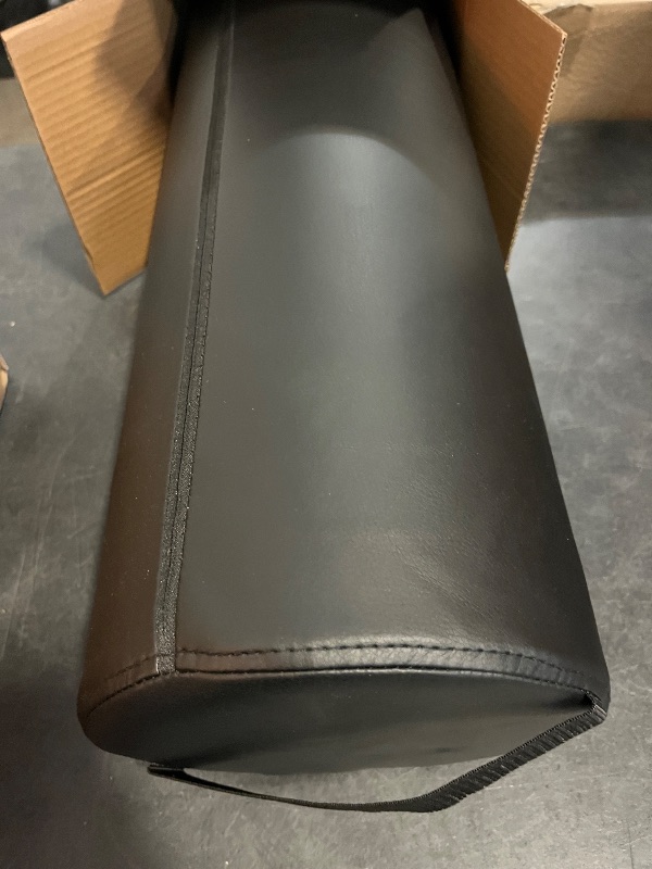 Photo 1 of ForPro Professional Collection Jumbo Full Round Bolster Pillow, Black, Oil and Stain-Resistant, for Massage and Yoga, 9” R x 26” L
