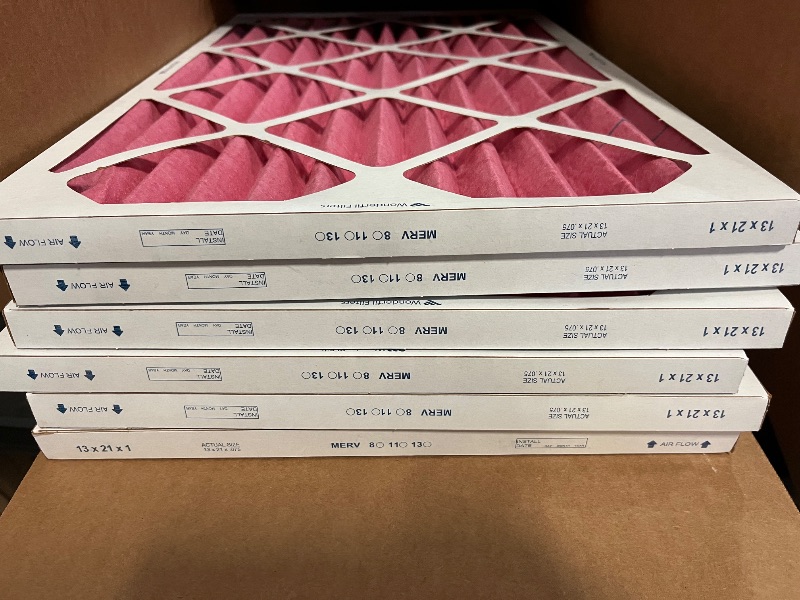 Photo 1 of Different Color** 
Merv8 Air Filteres Actual 13x21x1, 6 Pack , Pink 

