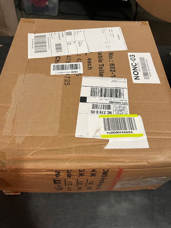 Photo 1 of DMI Toilet Safety Rails Toilet Handles for The Elderly Toilet Safety Handrails Frame Easy Assembly with no Tools, White